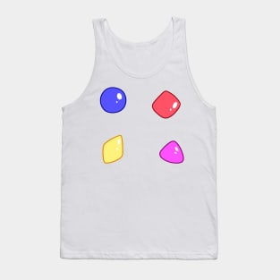 Candy Gum Shapes Tank Top